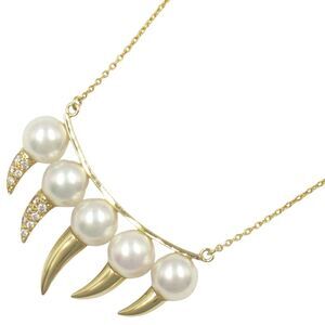Tasaki Diamond Pearl K18 Necklace